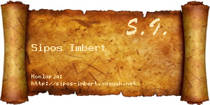 Sipos Imbert névjegykártya